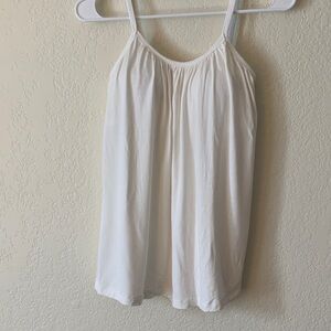 Elegant White Spaghetti Strap Top 2XL